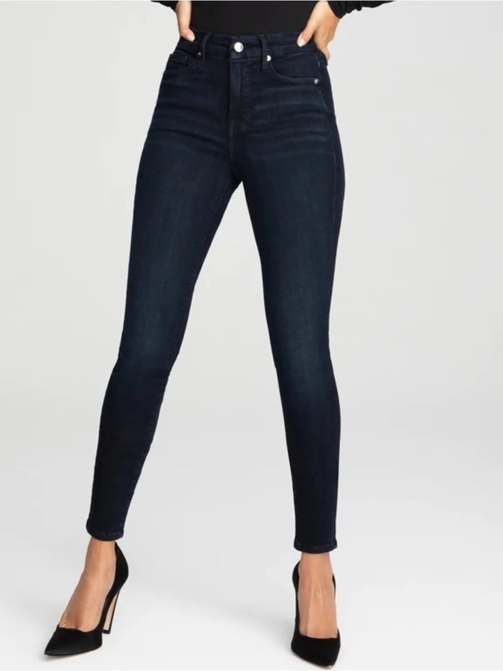 Good American Indigo High-Rise Skinny Jeans